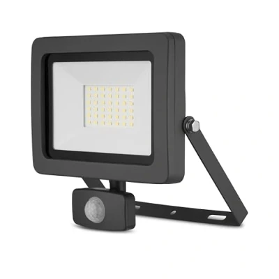 Abbildung von REV Außenleuchte FLARE Wandleuchte mit Bewegungsmelder IP44, Wandbeleuchtung 30W, 2550 Lumen, 6500K, Erfassungswinkel 120 auf 9m, anthrazit