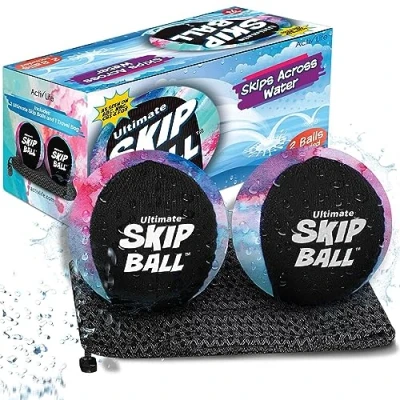 Abbildung von Activ Life Ultimate Skip Ball (Black Splatter) Lustiges Strandspielzeug und Wasserspiele für Jungen, Teenager Geschenke Männer, die alles haben coole Sommer Geburtstagsgeschenke Sohn