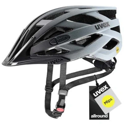 Abbildung von uvex i vo cc MIPS Leichter Allround Helm für Damen und Herren Sysytem erweiterbar mit LED Licht Black Cloud matt 52 57 cm