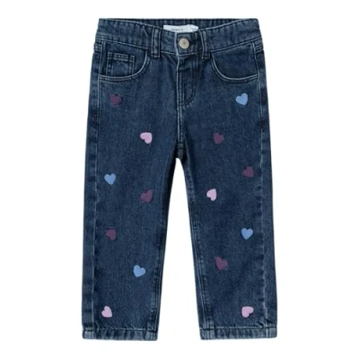 Abbildung von Name it Nmfbella MOM Jeans Relaxed Fit für Kinder, Größe: 110, Dark blue denim