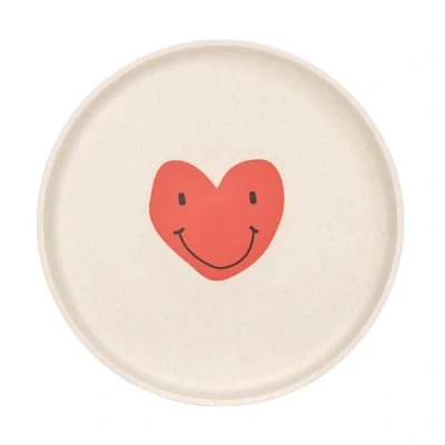 Abbildung von LÄSSIG Kinder Teller ohne Melamin, BPA frei, für Spülmaschine und Mikrowelle/Plate Happy Rascals Heart