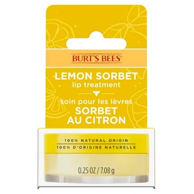 Abbildung von Burt&#039;s Bees Nährende Zitronen Sorbet Lippenmaske, Lippenbehandlung mit Jojobaöl, 7,08 g