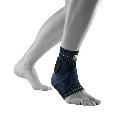 Abbildung von BAUERFEIND Sprunggelenkbandage „Ankle Support“ Unisex, 1 Sprunggelenk Bandage für Sport wie Fußball, Fitness und Joggen, Kein Umknicken durch Knöchelbandage, Schwarz, L