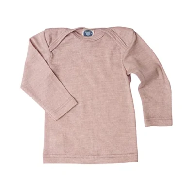 Abbildung von Cosilana, Baby Unterhemd Langarm, 70% Wolle 30% Seide (Rosa, 50 56)