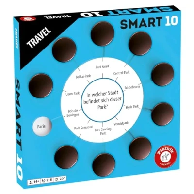 Abbildung von Piatnik 7193 Smart Erweiterung 100 Neue Fragen 1000 Antwortmöglichkeiten Spielbar mit der Originalspiel Family Edition, 10 Zusatzfragen Travel