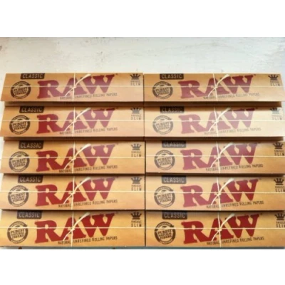 Abbildung von ITK Trade 10er Pack RAW Paper King Size Slim Blättchen 10 Heftchen = 320