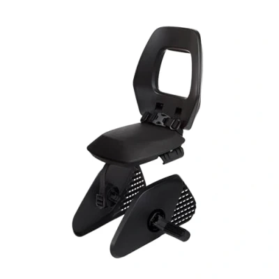 Abbildung von BOBIKE 8010600002 Fahrradkinderrücksitz ONE JUNIOR für Fahrräder mit 26 bis 29 Laufrädern geeignet Kinder Verankerung im Gepäckträgerin Farbe Schwarz/Dunkelgrau