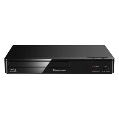 Abbildung von Panasonic DMP BDT167EG Kompakter 3D Blu ray Player (Full HD Upscaling, Internet Apps, LAN Anschluss, USB, MKV Playback) schwarz