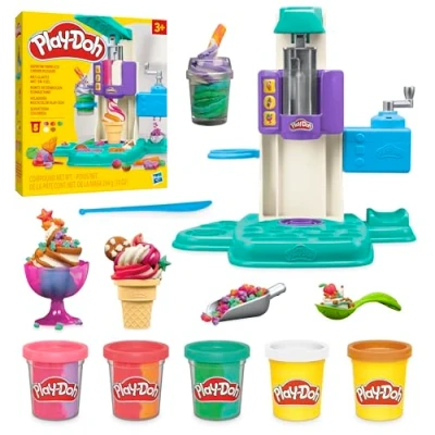 Abbildung von Play Doh Bunte Regenbogen Eismaschine