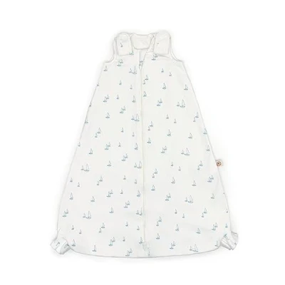 Abbildung von ERGObaby Ganzjahres Baby Schlafsack mit Füßen Gurtschlitz 6 18 Monate Baumwolle TOG 1 Sommer Winter, On The Move Sailboat Dreams