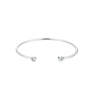 Abbildung von Elli CUFF Classic Armband, Damen, Größe: 17, Silberfarben