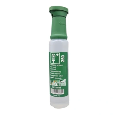 Abbildung von 250 ml 0,9% NaCl Notfall Augendusche, Augenspülung mit steriler Kochsalzlösung (0.9%), Augenspülmittel, Augenspüllösung, Augenspüler, Augenspülflasche