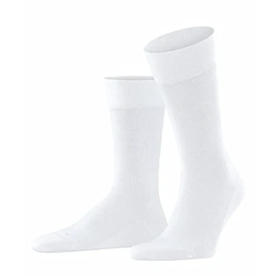 Abbildung von FALKE Herren Socken Sensitive London M SO Baumwolle mit Komfortbund 1 Paar, Weiß (White 2000) neu umweltfreundlich, 39 42