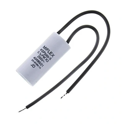 Abbildung von EntstörKondensator 0,1µF 250V 15,5x35,5mm ; Miflex 0,1uF KSPpz 5 100nF