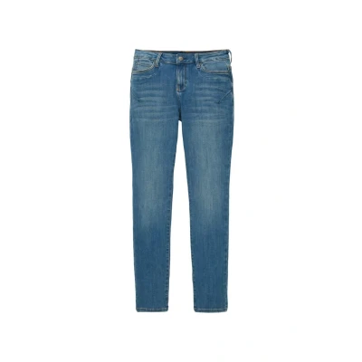 Abbildung von TOM Tailor Tapered FIT Jeans Slim Fit, Damen, Größe: 25x30, Used mid stone blue denim
