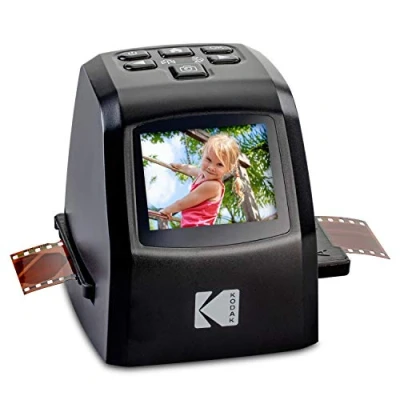 Abbildung von KODAK Mini digitaler Film und Diascanner konvertiert Filmnegative Dias von 35 mm, 126, 110, Super 8 mm in JPEG Bilder mit 22 Megapixeln 3,5 Zoll LCD Anzeige inkl, RODFD20