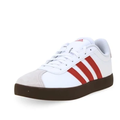 Abbildung von adidas VL Court 3.0 Shoes Kids Schuhe, FTWR White/Better Scarlet/Grey one, 38 2/3 EU