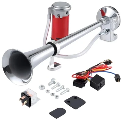 Abbildung von Rupse hupe Luft Horn Kit, LKW Air mit Kompressor für alle 12V auto PKW Boote Cars Vans
