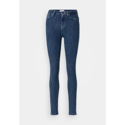 Abbildung von ONLY Onlpower LIFE MID Pushup Jeans Skinny Fit, Damen, Größe: Sx30, Dark blue denim