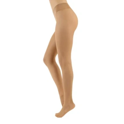 Abbildung von CALZITALY Trasparente Strumpfhose, Nahtlose gepunktet Strumpfhosen Damen, S, M, L, XL, XXL, Schwarz, Blau, Hautfarbe, Sun, Tan, 15 DEN, Made in Italy (XXL, Sun)