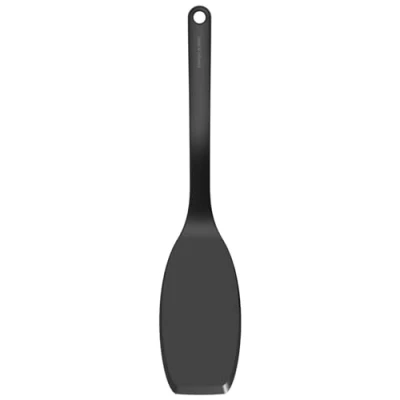 Abbildung von Fiskars Pfannenwender mit dünner und flexibler Spitze, Ideal für Omeletts Pfannkuchen, Kunststoff, Länge: 32 cm, Functional Form, Schwarz, 1023612