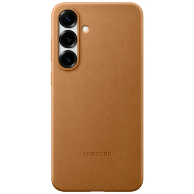 Abbildung von Samsung Kindsuit Pu Leder Back Cover Gold Galaxy S25+