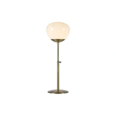Abbildung von Tischleuchte Rise, Höhe 75 cm, messing antik, Eisen, Glas