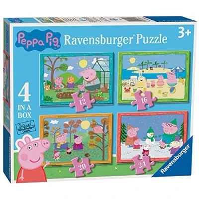 Abbildung von Ravensburger Peppa Pig Four Seasons Puzzle für Kinder ab 3 Jahren (12, 16, 20, 24 Teile)