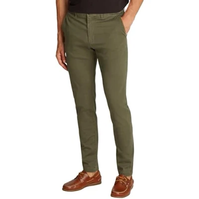 Abbildung von Tommy Hilfiger Herren Chino Hose Bleecker Printed Structure Slim Fit, Grün (Army Green), 30W/34L