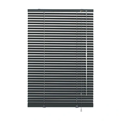 Abbildung von GARDINIA Alu Jalousie, Sichtschutz, Lichtschutz, Blendschutz, Wand und Deckenmontage, Aluminium Schiefergrau, 60 x 175 cm (BxH)