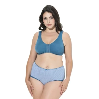 Abbildung von Ulla Popken Damen große Größen Übergrößen Plus Size Bustier, Vorderverschluss, C/D Cup, E/F Cup