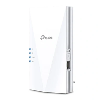 Abbildung von TP Link RE1500X Wi Fi 6 WLAN Verstärker Repeater AX1500, Dualband, Gigabit Port, MU MIMO, empfohlen mit WiFi Router