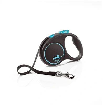 Abbildung von flexi Rollleine Design Schwarz/Blau S, 4000498033937, Multi