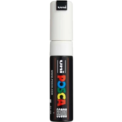 Abbildung von Uni Ball 182601 Marker POSCA mit breiter Keilspitze, PC 8K, weiß, 1 Stück