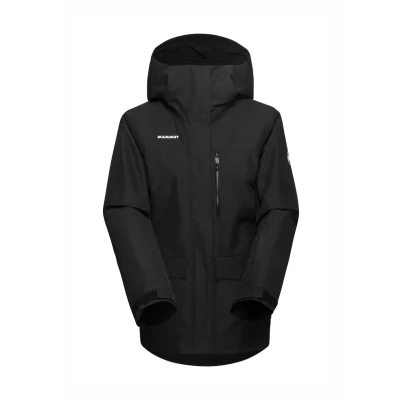 Abbildung von Mammut FALL LINE HS Hooded Snowboardjacke, Damen, Größe: Medium, Black