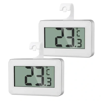 Abbildung von AiQInu 2 Mini Thermometer Kühlschrank Digital, Innen, Gefrierschrank Thermometer, mit Frost Alarm