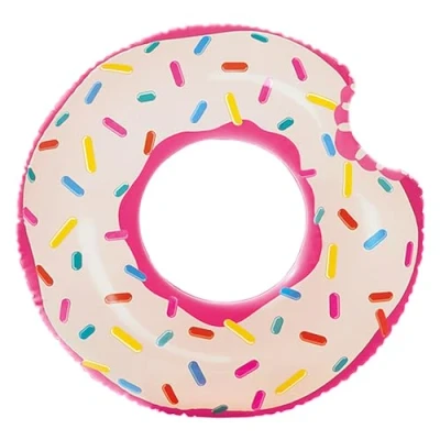 Abbildung von Intex 56265NP 59265 Aufblasbares Rad Donut, rosa, 107 x 99 cm, Pequeño