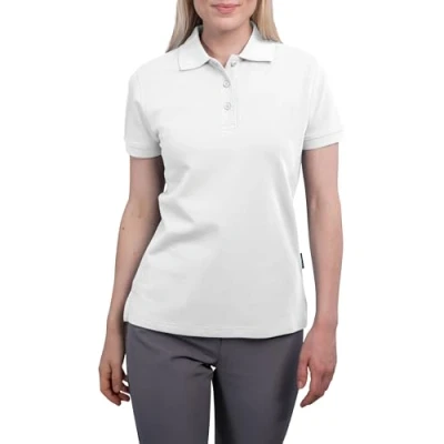 Abbildung von HRM Damen Heavy Polo, weiß, Gr. 3XL I Premium Polo Shirt aus 100% Baumwolle Basic Polohemd bis 60C waschbar Hochwertige &amp; nachhaltige Oberteile Workwear