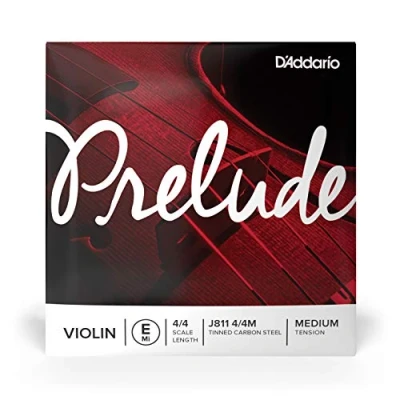 Abbildung von D&#039;Addario Geigensaiten Prelude Violin Strings J811 4/4M 4/4 Scale, Medium Tension Single E String