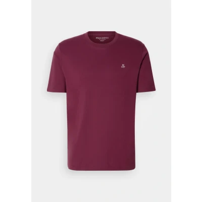 Abbildung von Marc O&#039;Polo Short Sleeve LOGO Tshirt basic, Herren, Größe: Small, Dark romance