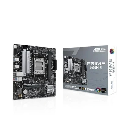 Abbildung von ASUS Prime B650M R Gaming Mainboard Sockel AMD AM5 (microATX, DDR5, PCIe 4.0, Realtek 2.5Gb Ethernet, HDMI, SATA 6 Gbit/s, BIOS Flashback, Aura Sync)