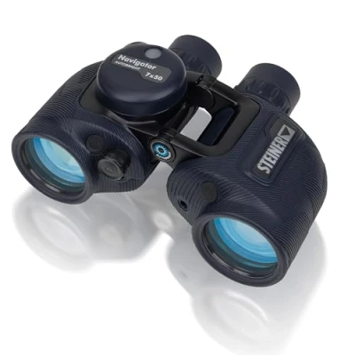 Abbildung von STEINER Marine Fernglas Navigator Autobright 7x50c Reduktion von Blendungen durch Wasser und Sonne, HD stabilisierter Kompass, deutsche Qualitätsoptik, gemacht für Wassersportler Hobbbysegler