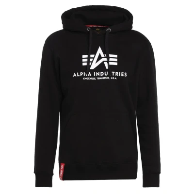 Abbildung von Alpha Industries Basic Kapuzenpullover black, Herren, Größe: Medium, Black