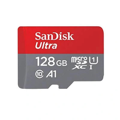 Abbildung von SanDisk Ultra 128GB MicroSDXC Speicherkarte + SD Adapter mit A1 App Leistung bis zu 100 MB/s, Klasse 10, U1