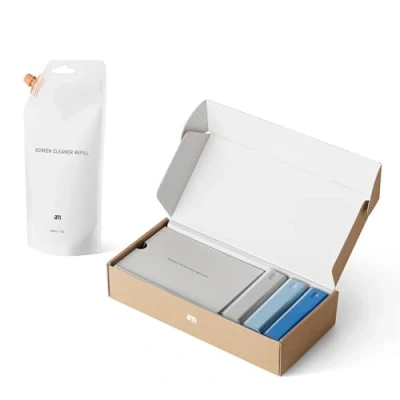 Abbildung von am Bildschirmreiniger Set 3er Pack 200 ml Nachfüllung Screen Cleaner All in One Display Reiniger für Auto, Smartphone, Tablets Handy Reinigungsset mit Bildschirm Reinigungstüchern und Spray Blau
