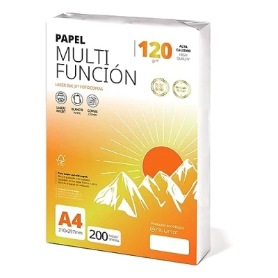 Abbildung von Ofituria Kopierpapier, DIN A4, 120 g/m2, 200 Blatt, Mehrzweckpapier für Laser und Tintenstrahldrucker, Kopierer, Bürobedarf, Schulbedarf, Packung zu g