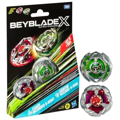 Abbildung von Hasbro Beyblade X Chain Incendio 5 60HT und Arrow Wizard 4 60N Kreisel Dual Pack