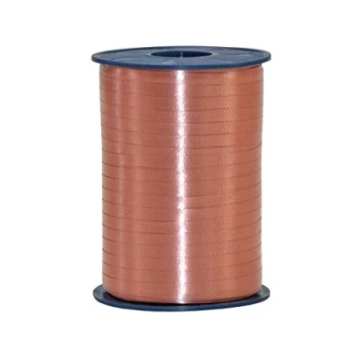 Abbildung von C.E. PATTBERG Geschenkband Nougat braun, 250 Meter Ringelband 10 mm zum Basteln, Dekorieren &amp; Verpacken von Geschenken zu jedem Anlass