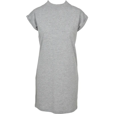 Abbildung von Urban Classics Turtle Extended Shoulder Jerseykleid, Damen, Größe: Medium, Grey