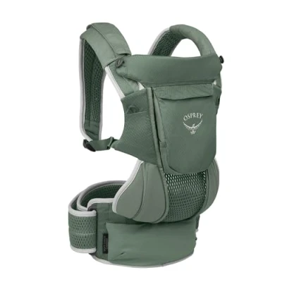 Abbildung von Osprey Poco child Carriers Deluxe cokpit Buil in sunshade Breathable Suspension Adjustable Fit Mashine Washable drool pad Bluesign approved materials,Koseret Green